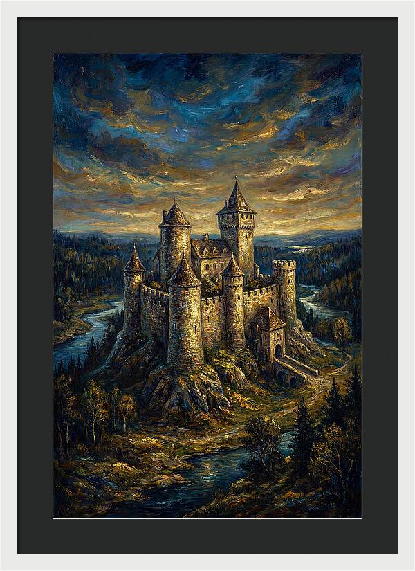 Majestic Castle Overlooking The Valley