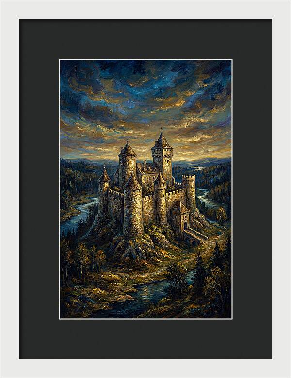Majestic Castle Overlooking The Valley
