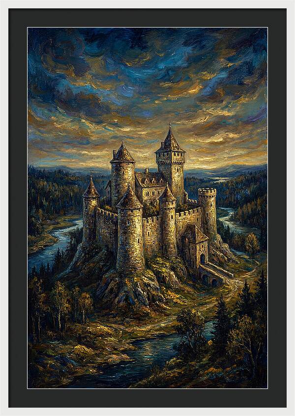 Majestic Castle Overlooking The Valley