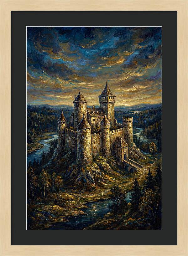 Majestic Castle Overlooking The Valley