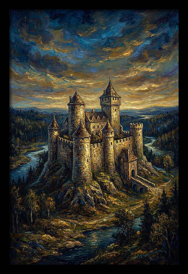 Majestic Castle Overlooking The Valley