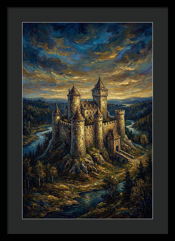 Majestic Castle Overlooking The Valley