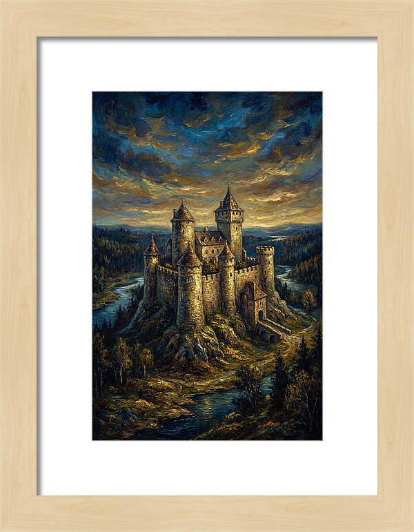Majestic Castle Overlooking The Valley
