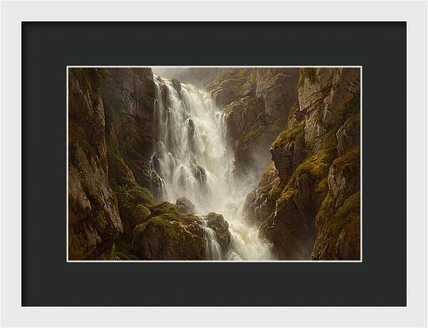 Majestic Cliff Waterfall