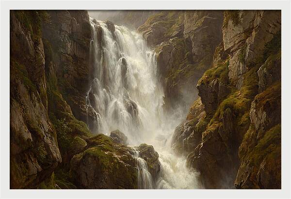 Majestic Cliff Waterfall