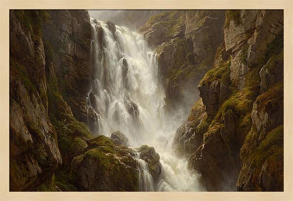 Majestic Cliff Waterfall