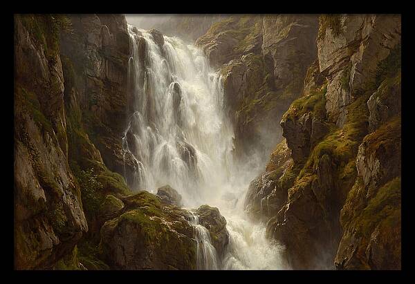 Majestic Cliff Waterfall