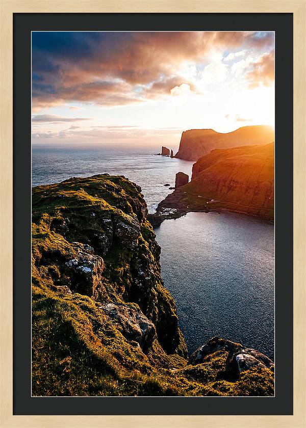 Majestic Cliffs Over Serene Lake