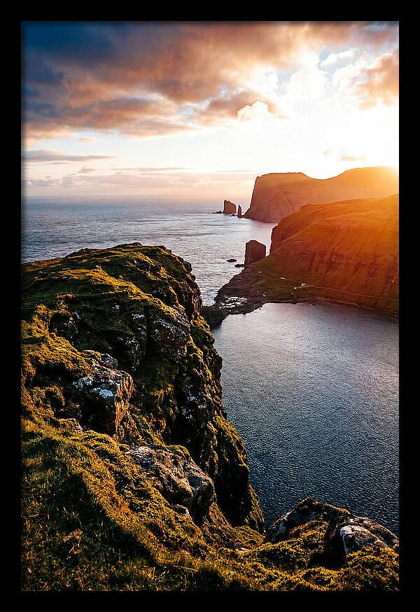 Majestic Cliffs Over Serene Lake