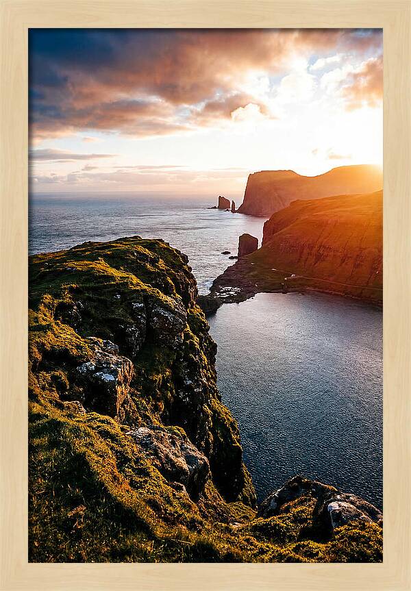 Majestic Cliffs Over Serene Lake
