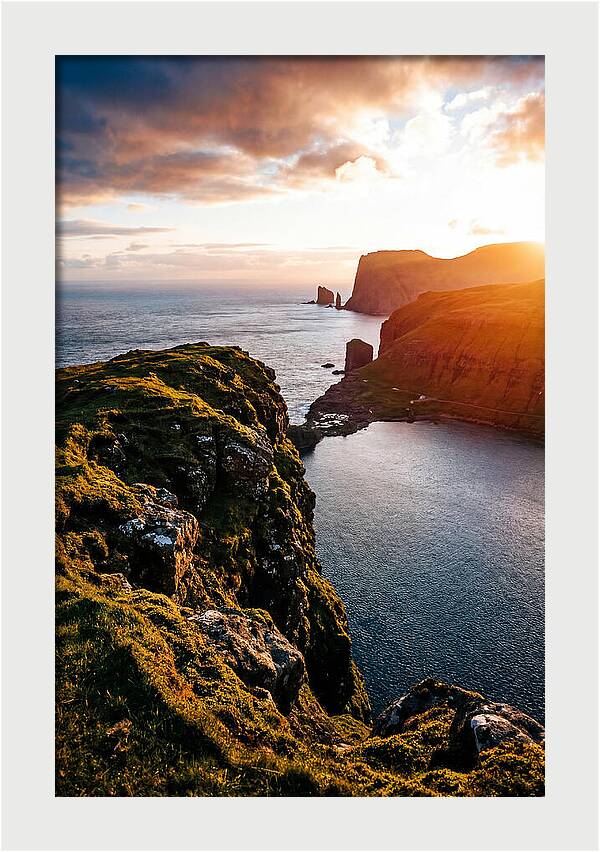 Majestic Cliffs Over Serene Lake