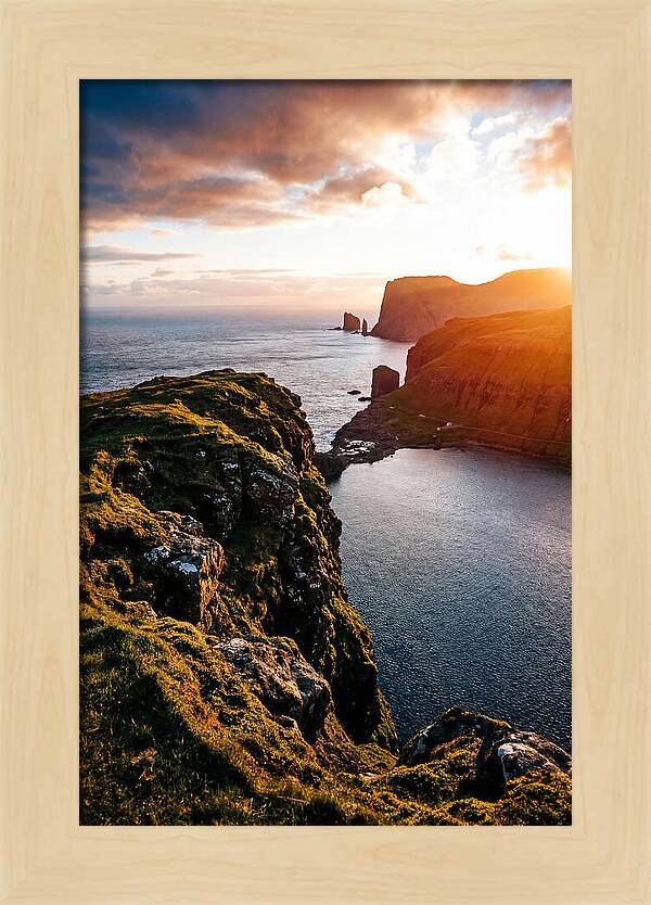Majestic Cliffs Over Serene Lake