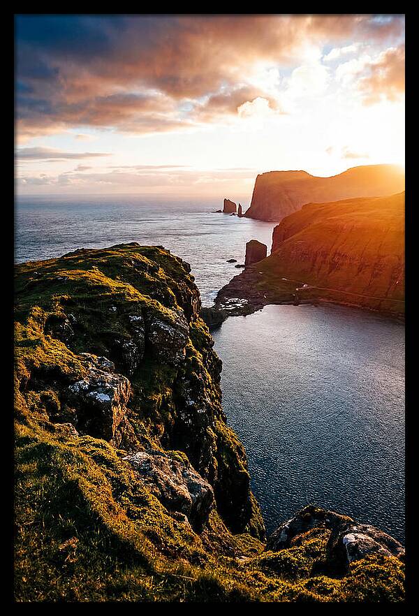Majestic Cliffs Over Serene Lake