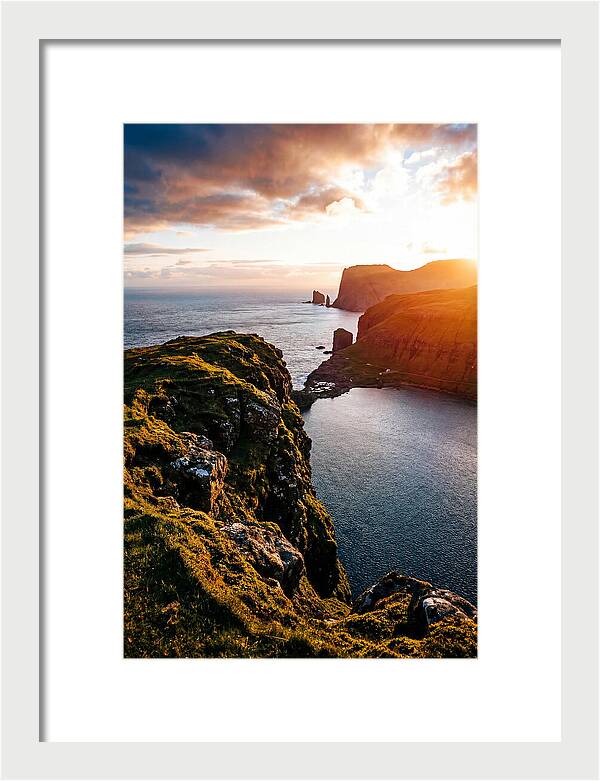 Majestic Cliffs Over Serene Lake
