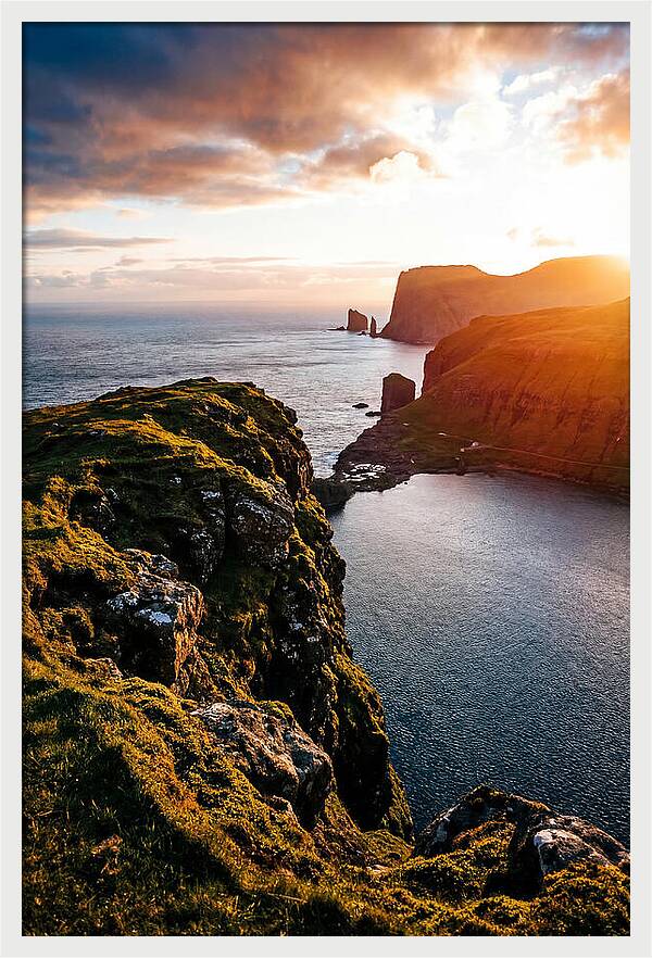 Majestic Cliffs Over Serene Lake