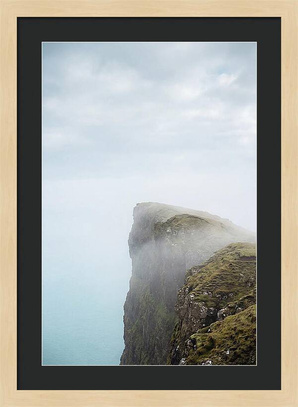 Majestic Cliffs Overlooking Lake Srvgsvatn