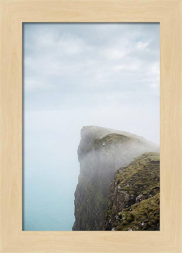 Majestic Cliffs Overlooking Lake Srvgsvatn