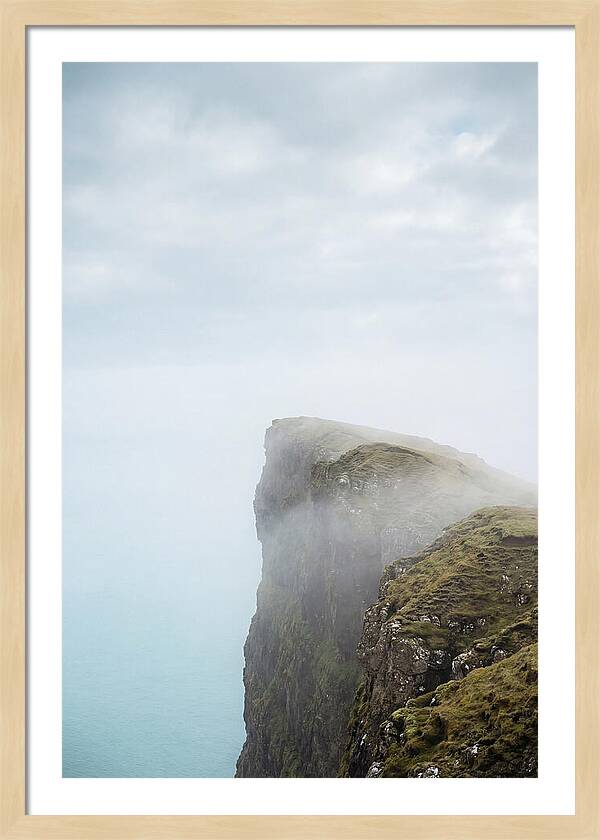 Majestic Cliffs Overlooking Lake Srvgsvatn