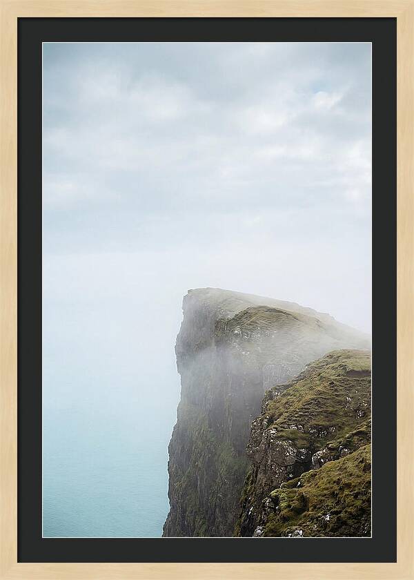 Majestic Cliffs Overlooking Lake Srvgsvatn