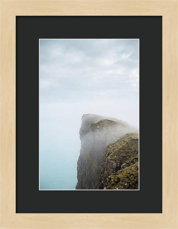 Majestic Cliffs Overlooking Lake Srvgsvatn
