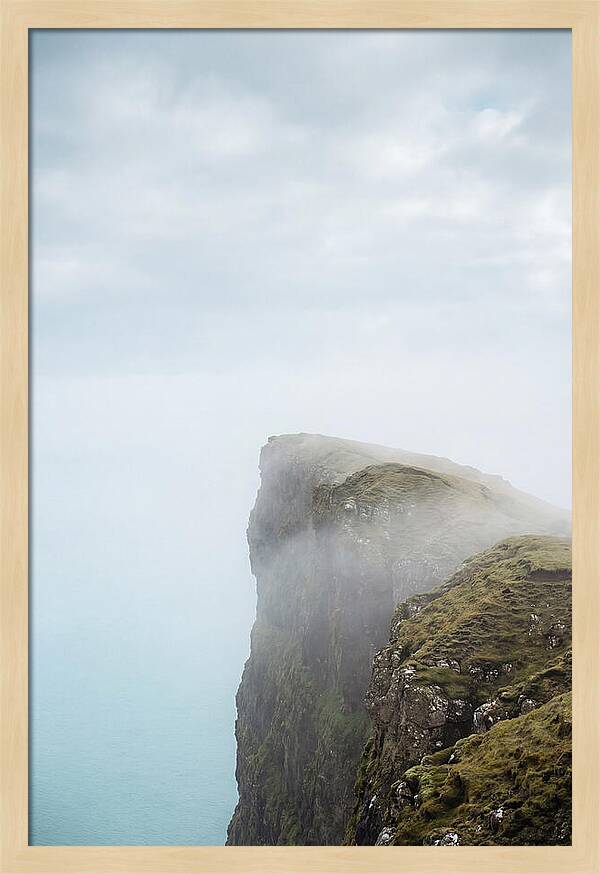 Majestic Cliffs Overlooking Lake Srvgsvatn