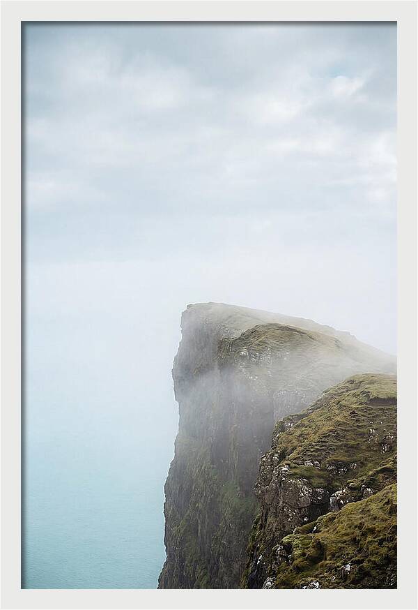 Majestic Cliffs Overlooking Lake Srvgsvatn