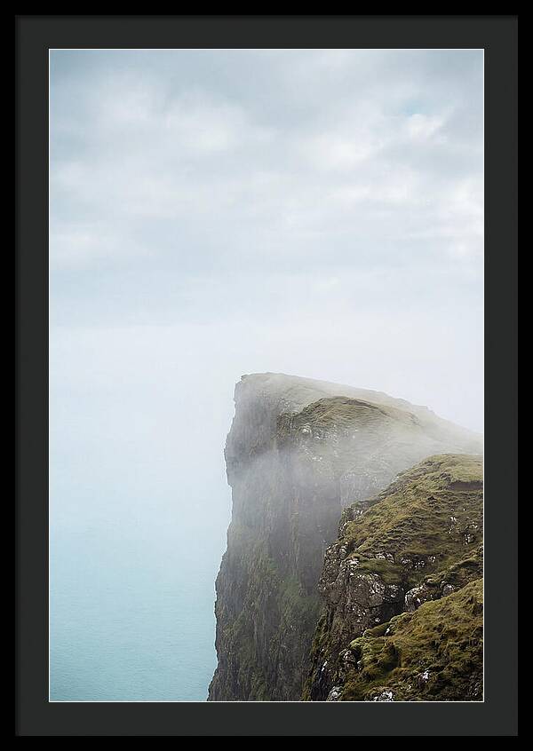 Majestic Cliffs Overlooking Lake Srvgsvatn
