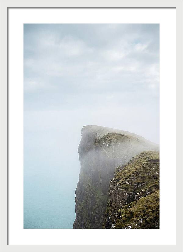 Majestic Cliffs Overlooking Lake Srvgsvatn