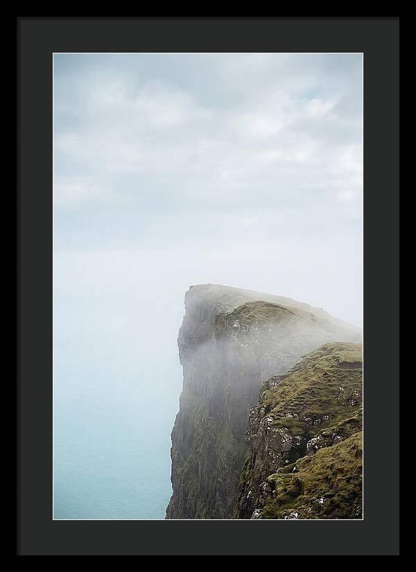 Majestic Cliffs Overlooking Lake Srvgsvatn
