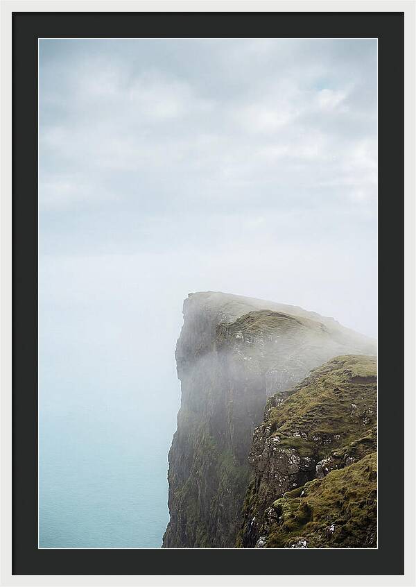 Majestic Cliffs Overlooking Lake Srvgsvatn