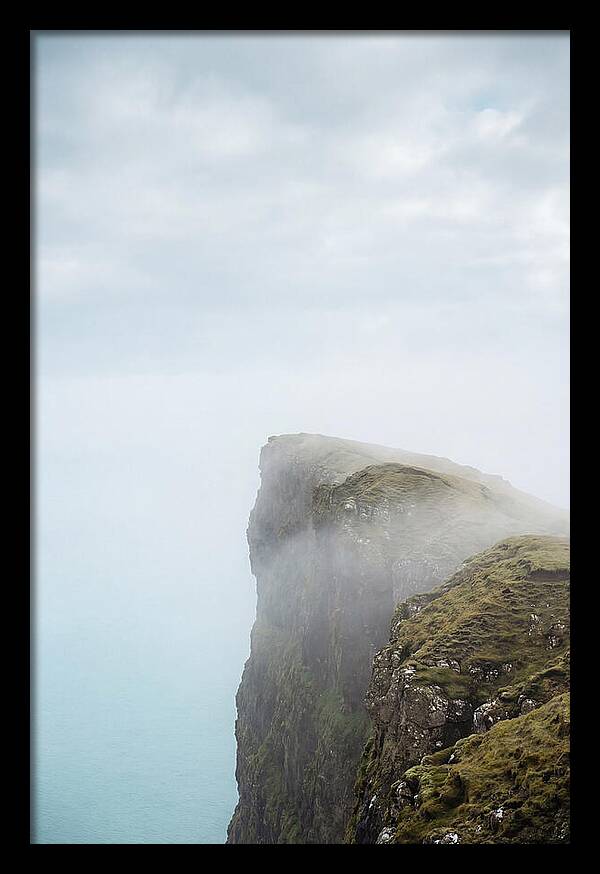 Majestic Cliffs Overlooking Lake Srvgsvatn