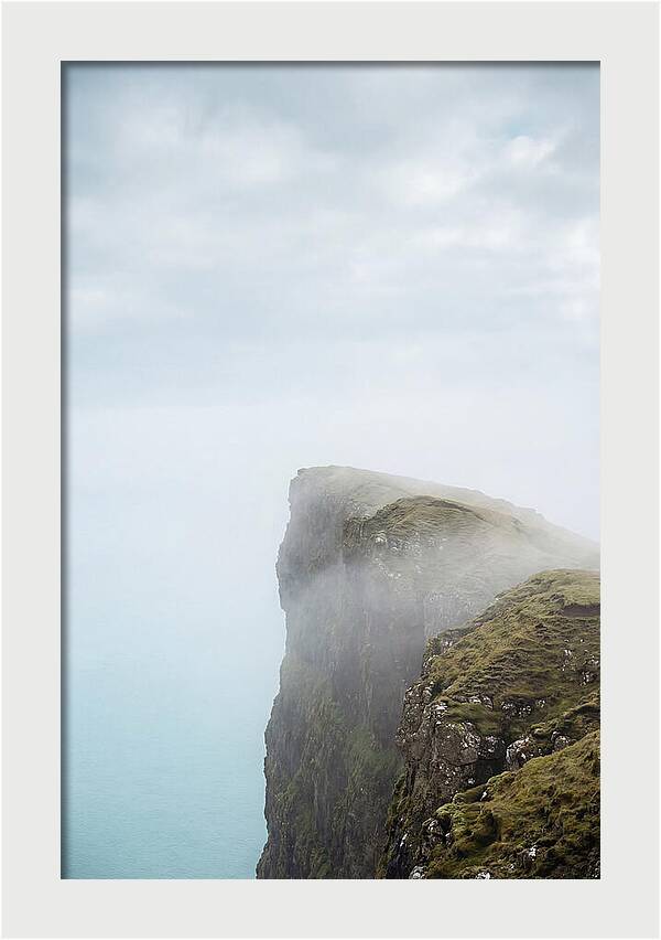 Majestic Cliffs Overlooking Lake Srvgsvatn