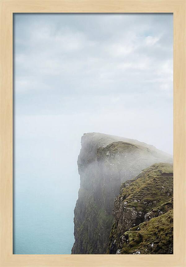 Majestic Cliffs Overlooking Lake Srvgsvatn