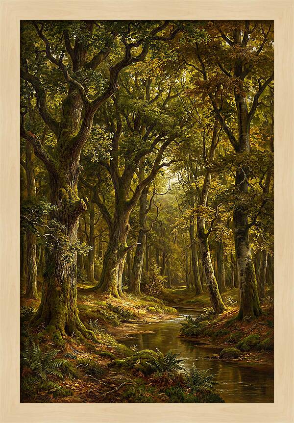 Majestic Deciduous Forest Scene