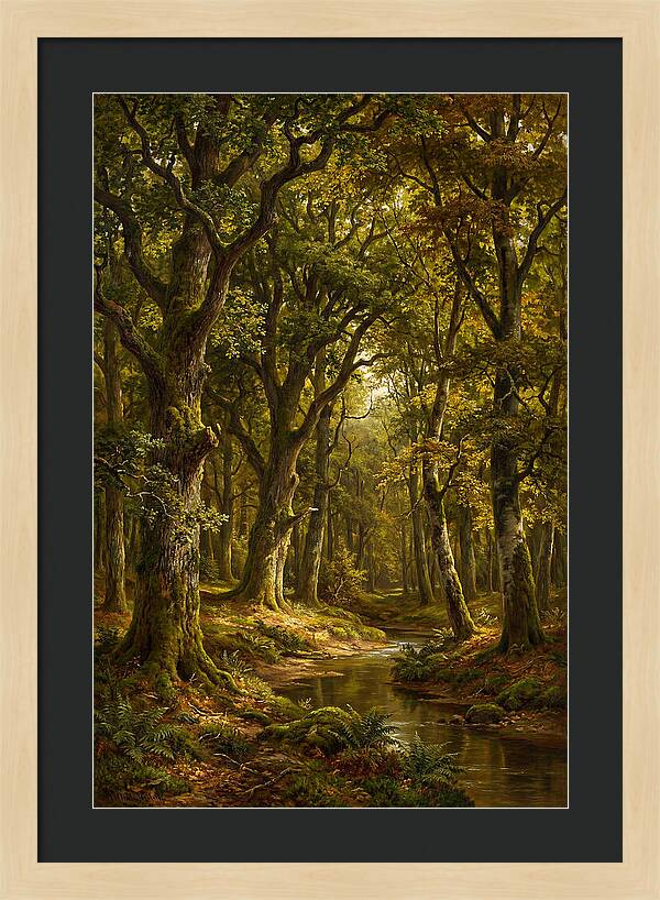 Majestic Deciduous Forest Scene