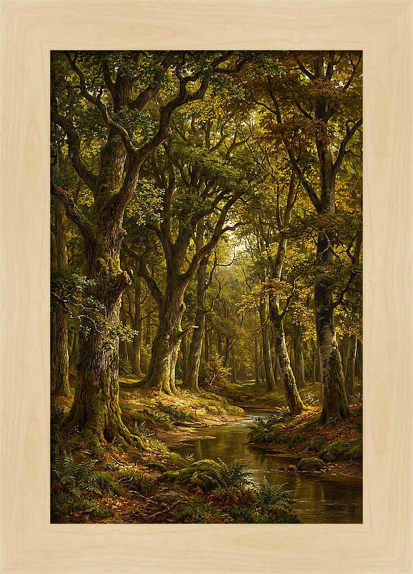 Majestic Deciduous Forest Scene