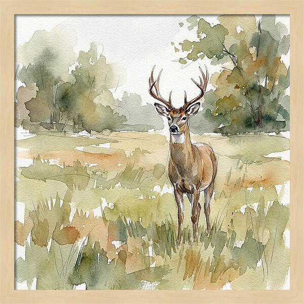 Majestic Deer In Nature