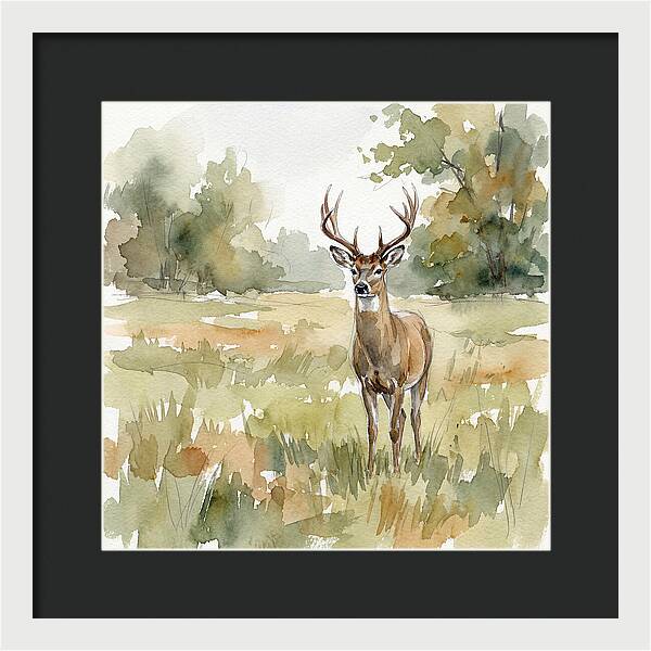 Majestic Deer In Nature