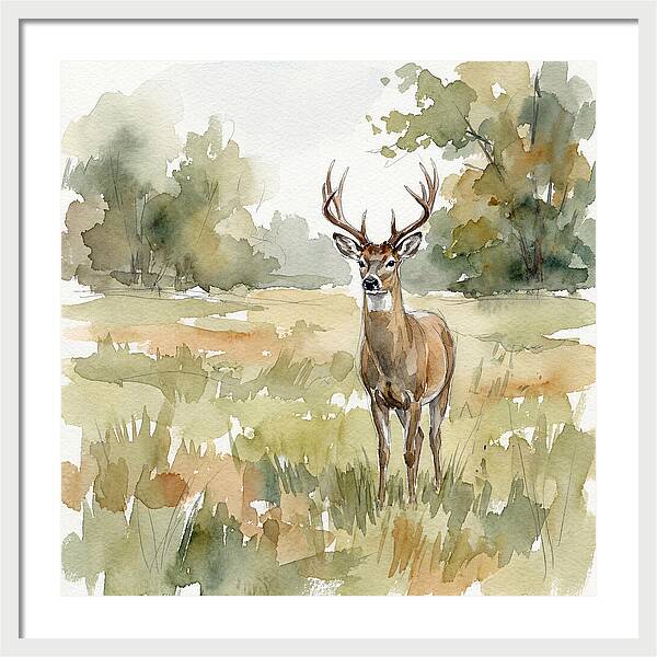 Majestic Deer In Nature