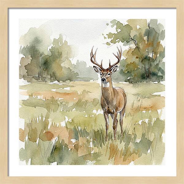 Majestic Deer In Nature
