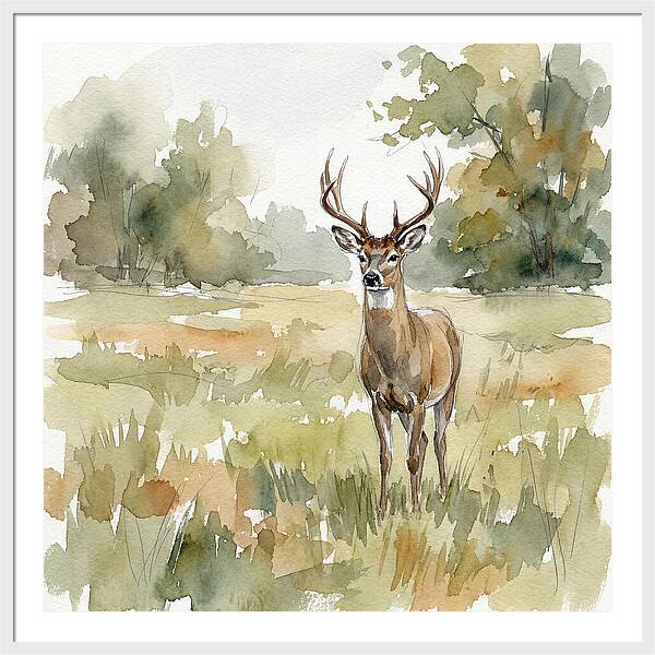 Majestic Deer In Nature