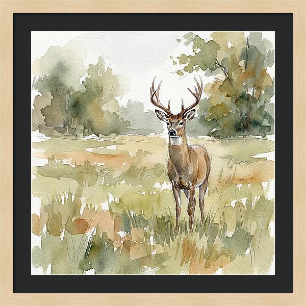 Majestic Deer In Nature
