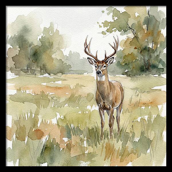Majestic Deer In Nature