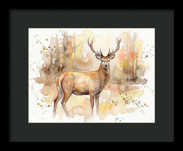 Majestic Deer In Watercolor