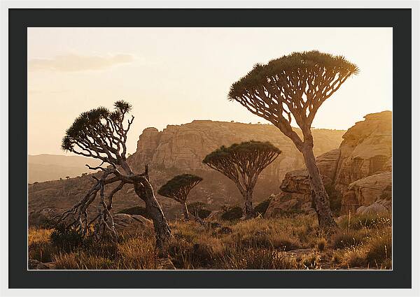 Majestic Dragon Blood Trees At Dusk