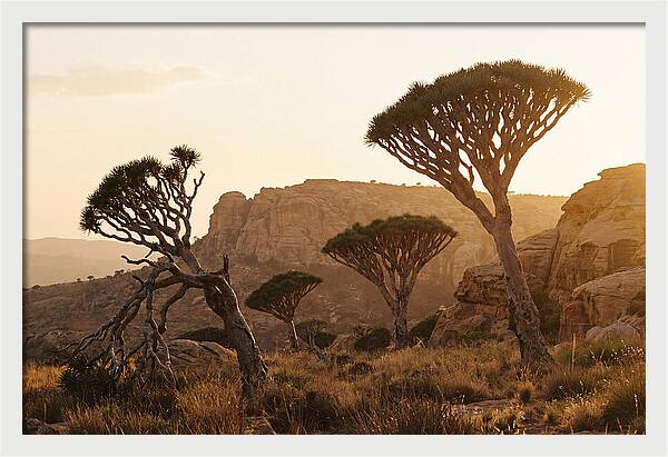 Majestic Dragon Blood Trees At Dusk