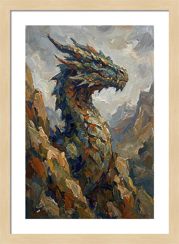 Majestic Dragon In Nature