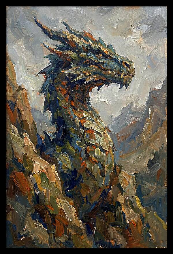 Majestic Dragon In Nature