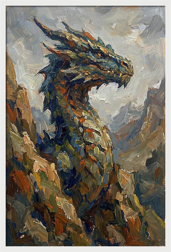 Majestic Dragon In Nature