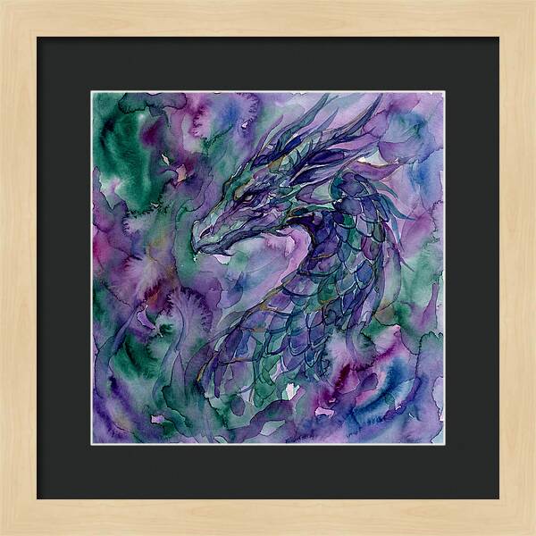 Majestic Dragon In Watercolor